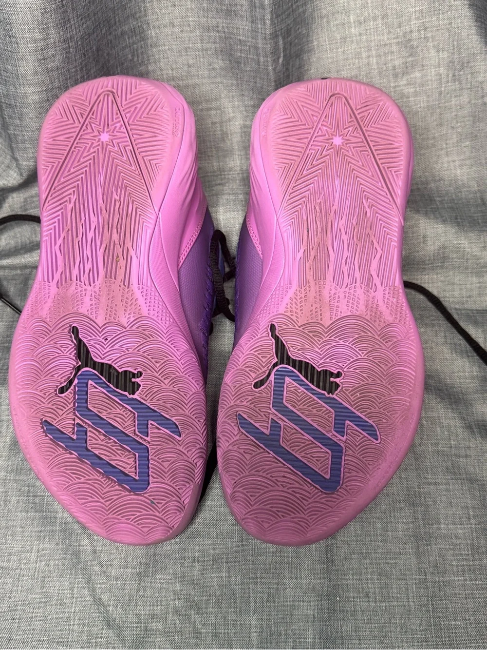 PUMA MB.02 LaMelo Ball Basketball Shoes Purple Pink Gradient Women’s 6.5 EU 37